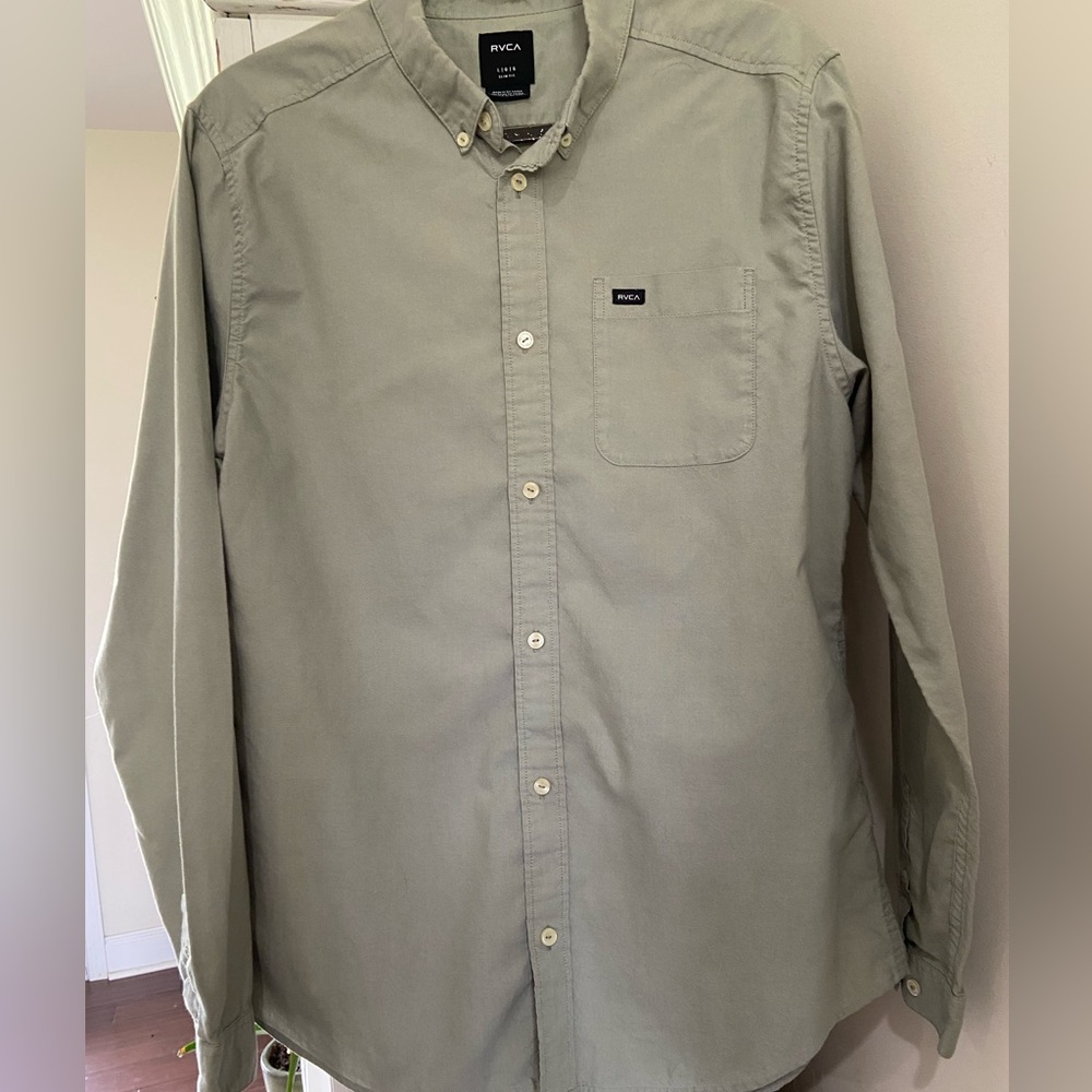 RVCA Button-Down Long Sleeve Shirt